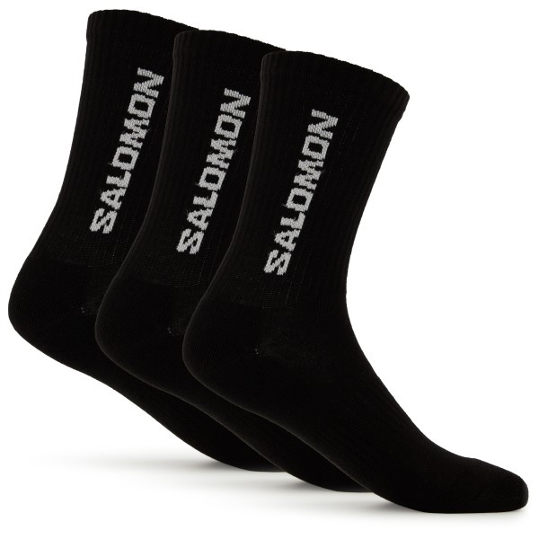Salomon - Everyday Crew 3-Pack - Multifunktionssocken Gr 39-41 schwarz