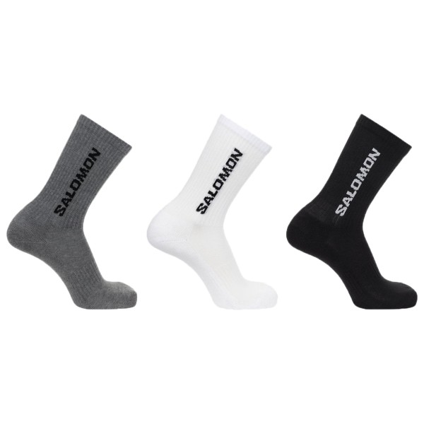 Salomon - Everyday Crew 3-Pack - Multifunktionssocken Gr 42-44 weiß/grau