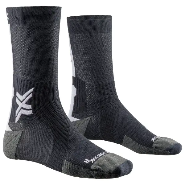 X-Socks - Bike Perform Crew - Radsocken Gr 39-41 grau/schwarz