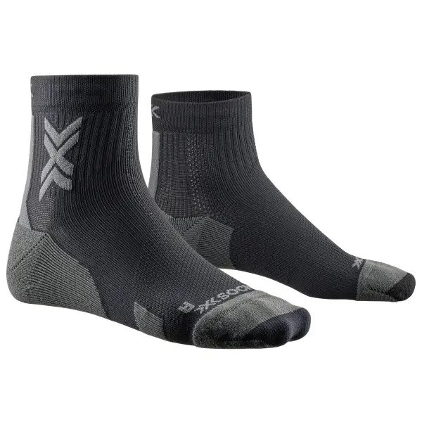 X-Socks - Run Discover Ankle - Laufsocken Gr 35-38 grau/schwarz