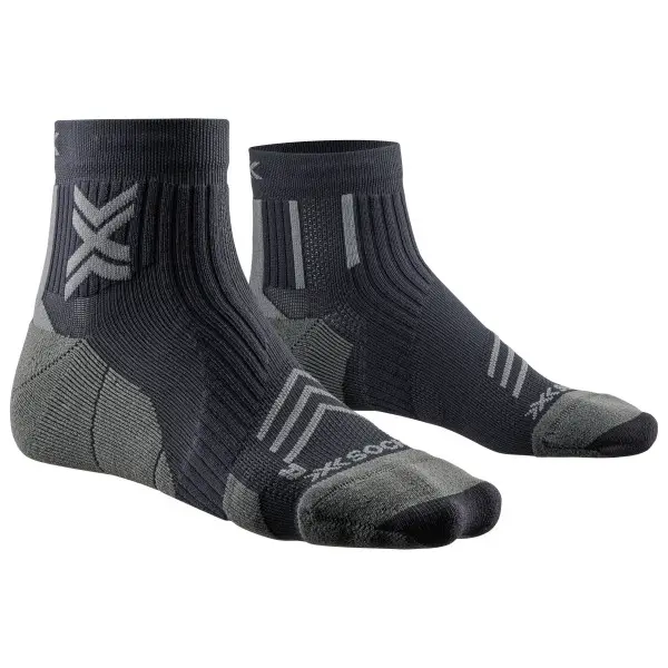 X-Socks - Run Expert Ankle - Laufsocken Gr 35-38 grau/schwarz