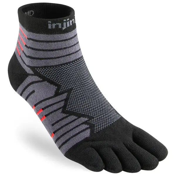 Injinji - Ultra Run Mini-Crew - Laufsocken Gr 47,5+ schwarz