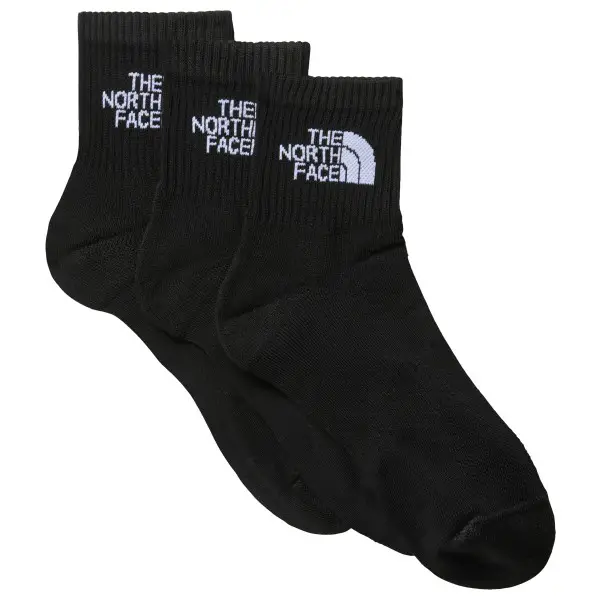 The North Face - Multi Sport Cush Quarter Socks 3-Pack - Multifunktionssocken Gr 34-37 schwarz