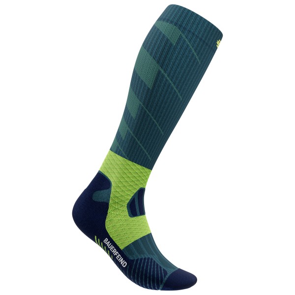 Bauerfeind Sports - Women's Trail Run Compression Socks - Laufsocken Gr 35-38 - Wade S blau