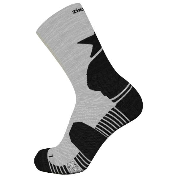 Zimtstern - Techsockz MTB Performance Sock - Multifunktionssocken Gr 36-39 grau