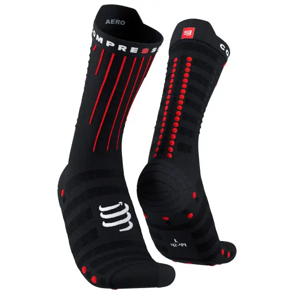 Compressport - Aero Socks - Radsocken Gr T1 - EU: 35-38 schwarz