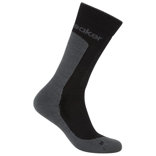 Icebreaker - Merino Hike+ Medium Crew - Wandersocken Gr 39-41,5 schwarz/grau