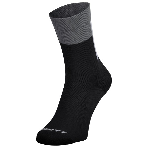Scott - Block Stripe Crew - Radsocken Gr 36-38 - S schwarz