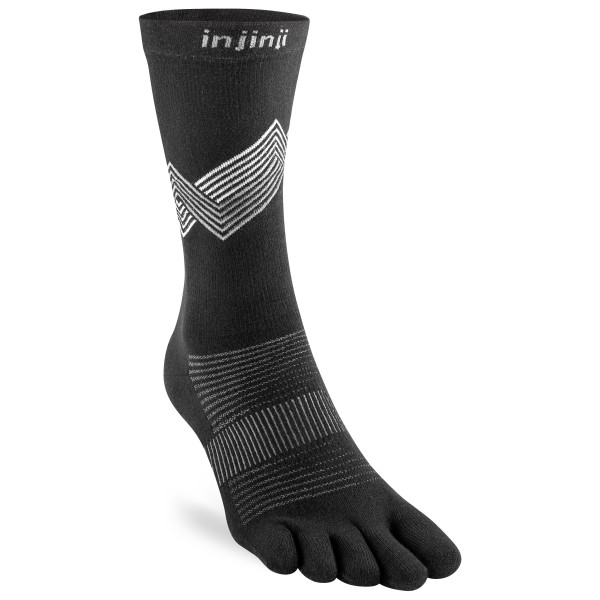 Injinji - Run Lightweight Crew - Laufsocken Gr 40,5-44 schwarz