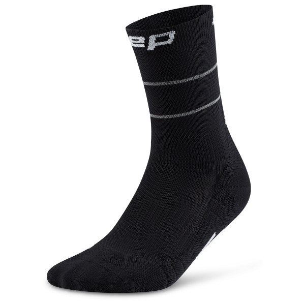 CEP - Pro Run Reflective Mid Cut 2.0 - Laufsocken Gr III schwarz