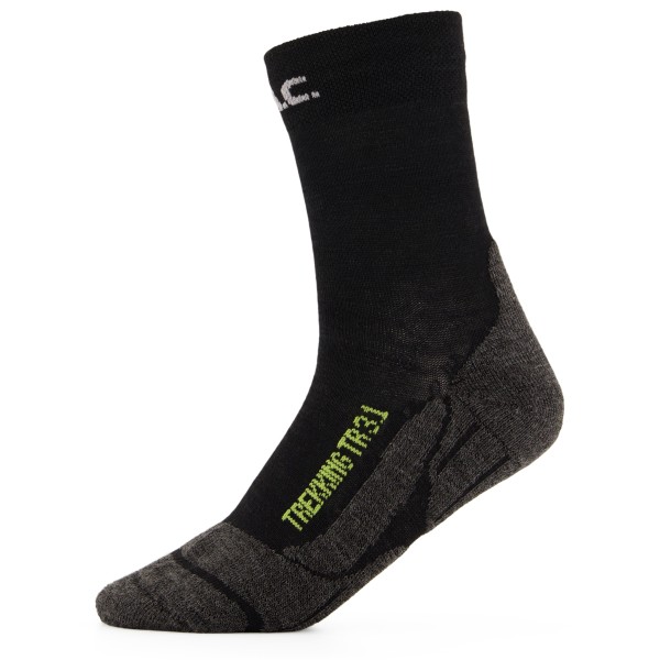 P.A.C. - Kid's Trekking Light - Wandersocken Gr 27-30 schwarz