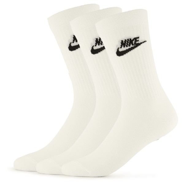 Nike - Sportswear Everyday Essential Crew Socks 3-Pack - Multifunktionssocken Gr 34-38 - EU: 34-38 grau/weiß