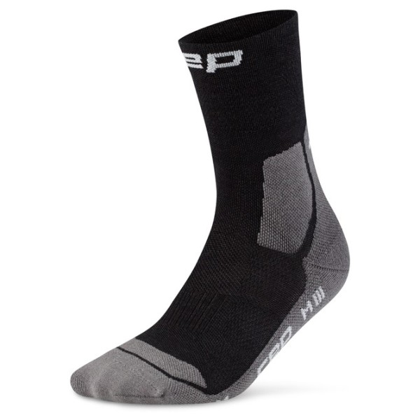 CEP - Women's Hiking Light Cushion Socks Mid Cut - Wandersocken Gr II schwarz