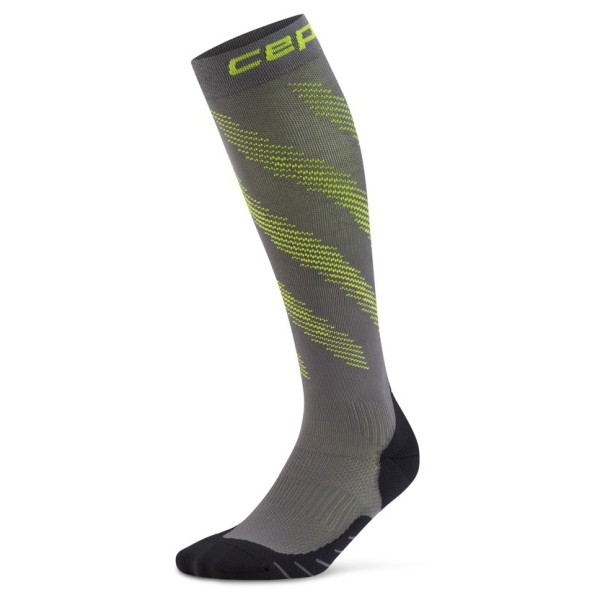 CEP - Women's Run Edt. Elliptic Sock Tall - Kompressionssocken Gr II grau