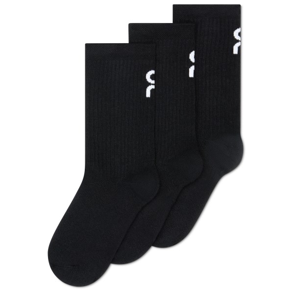 On - Kid's Logo Sock High 3-Pack - Multifunktionssocken Gr 27,5-29,5 schwarz