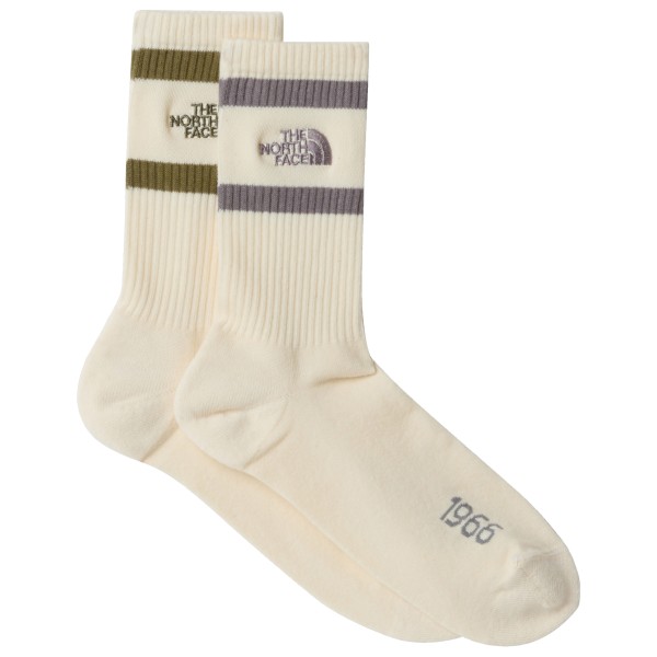 The North Face - Everyday Crew Heritage Stripe Sock 2-Pack - Multifunktionssocken Gr S beige