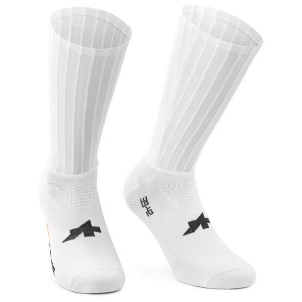 ASSOS - RSR Bolide Socks S11 - Radsocken Gr 35-38 weiß/grau