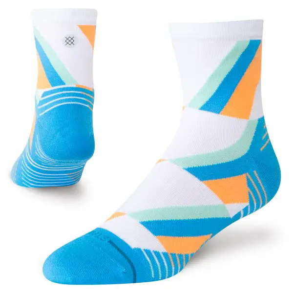 Stance - Gamma Ray UL Quarter - Multifunktionssocken Gr 43-47 weiß/blau