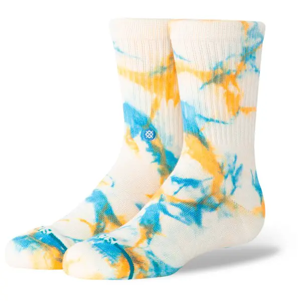 Stance - Kid's Spotty Dye Crew - Multifunktionssocken Gr 35-37 weiß