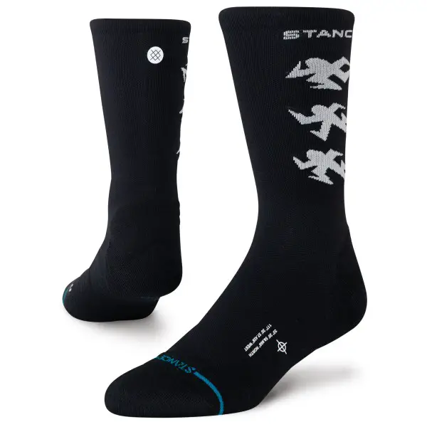 Stance - Runner Light Crew - Multifunktionssocken Gr 38-42 schwarz