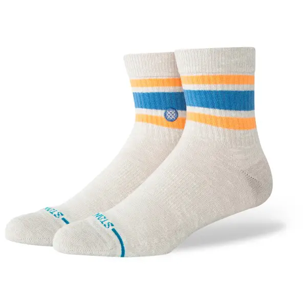 Stance - Slub Boyd Qtr - Multifunktionssocken Gr 43-47 grau