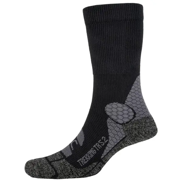 P.A.C. - TR 5.2 Trekking Bamboo Cool - Wandersocken Gr 40-43 schwarz