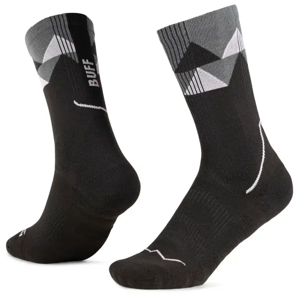 Buff - Thermonet Crew - Wandersocken Gr 45-47 schwarz