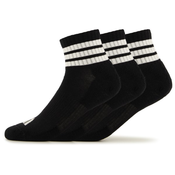 adidas - 3-Stripes Essential Concept Mid 3-Pack - Multifunktionssocken Gr 43-45 schwarz