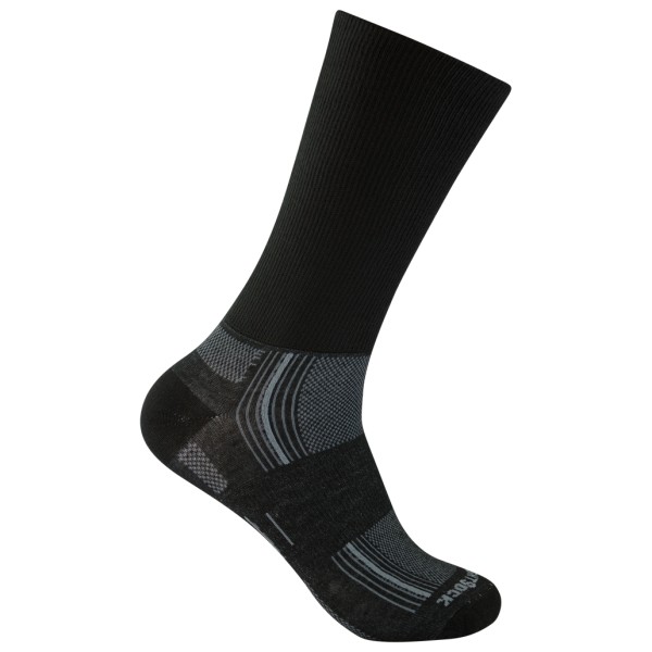 Wrightsock - Stride Crew - Wandersocken Gr 45,5-49 schwarz
