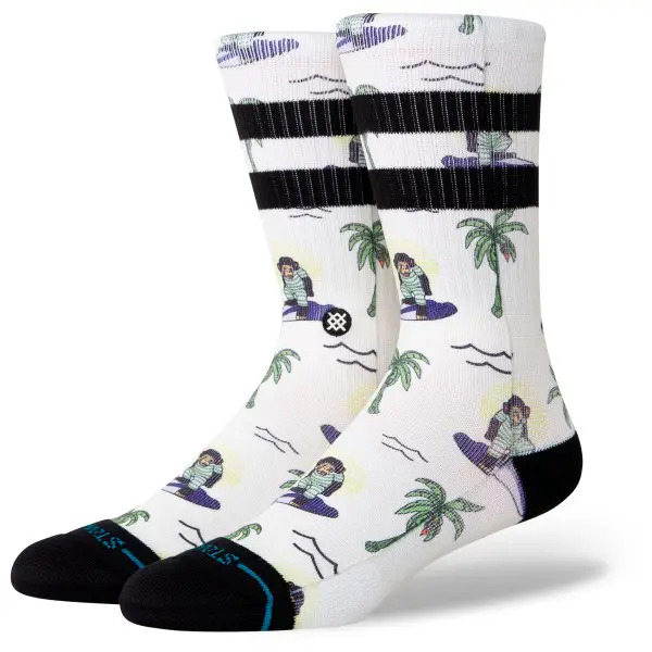Stance - Surfin Monkey Crew - Multifunktionssocken Gr 38-42 weiß