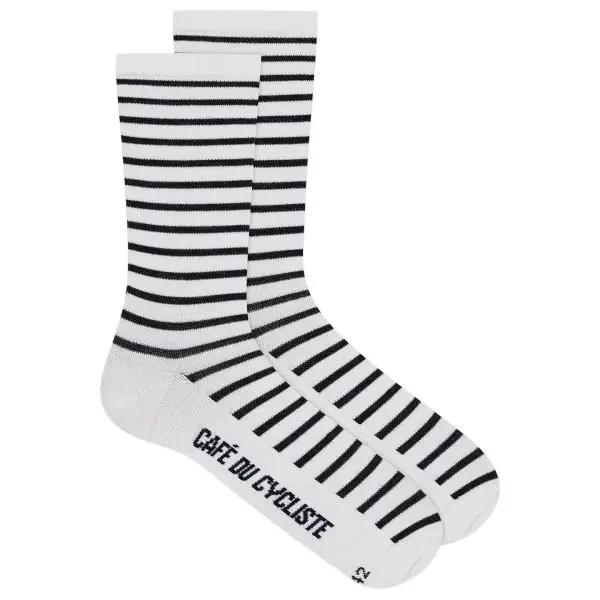 CAFÉ DU CYCLISTE - Breton - Radsocken Gr 35-38 grau/weiß