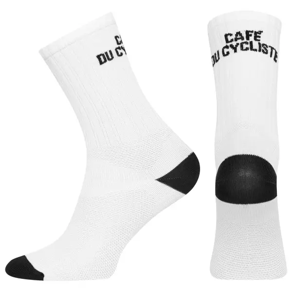 CAFÉ DU CYCLISTE - Solid - Radsocken Gr 35-38 weiß