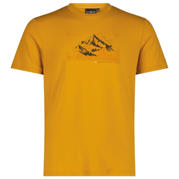CMP - S/S T-Shirt - Funktionsshirt Gr 46 orange/gelb