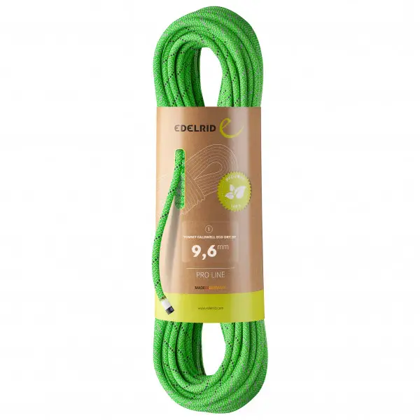 Edelrid - Tommy Caldwell Eco Dry DT 9,6 - Einfachseil Gr 60 m grün