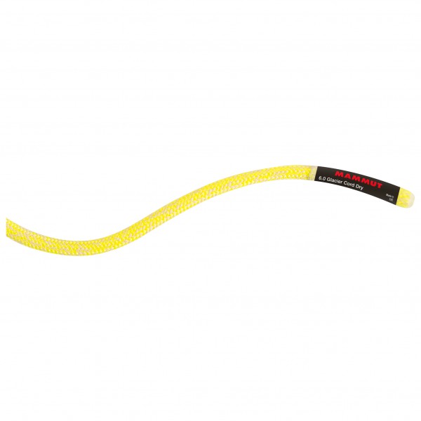 Mammut - 6.0 Glacier Cord Dry - Statikseil Gr 60 m weiß/gelb