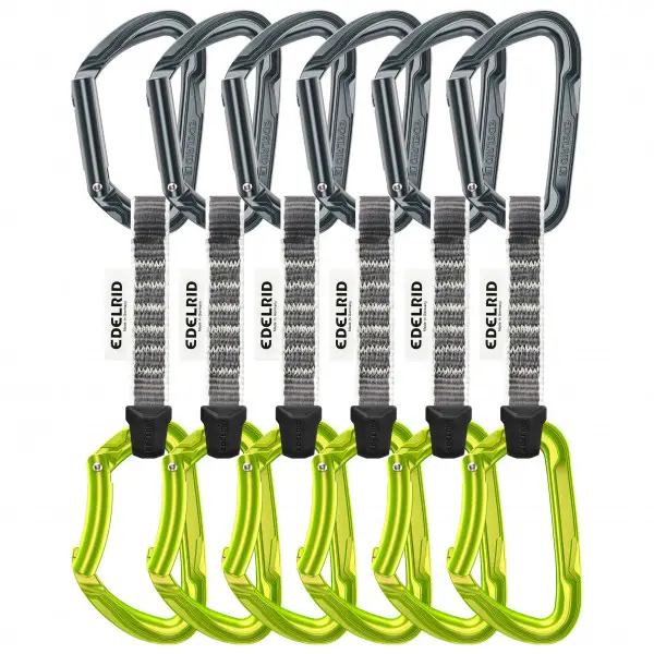 Edelrid - Pure Set Sixpack - Express-Set Gr 10 cm grau
