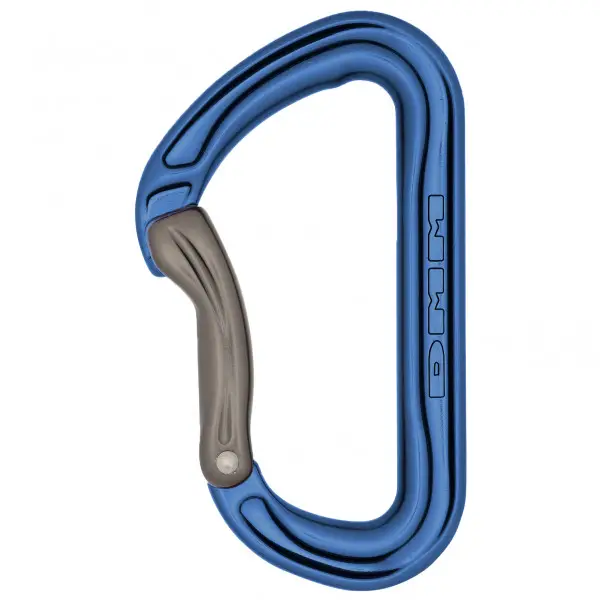 DMM - Shadow Bent Gate - Schnappkarabiner blau