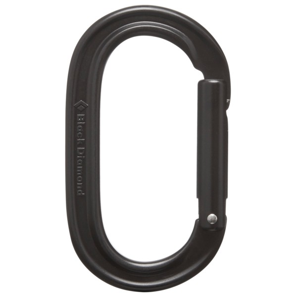 Black Diamond - Oval Keylock Carabiner - Schnappkarabiner grau