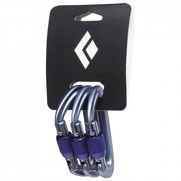 Black Diamond - Liteforge Screwgate 3 Pack - Schraubkarabiner grau
