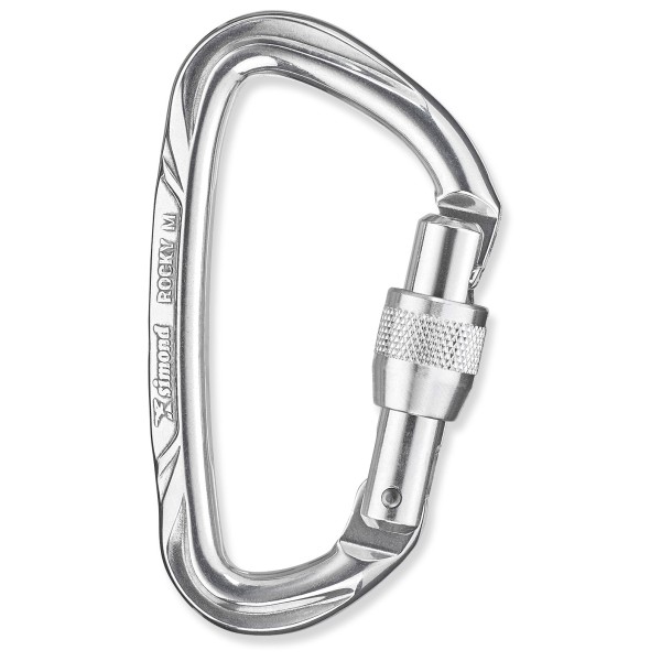 SIMOND - Carabiner Rocky Screw - Schraubkarabiner grau/weiß