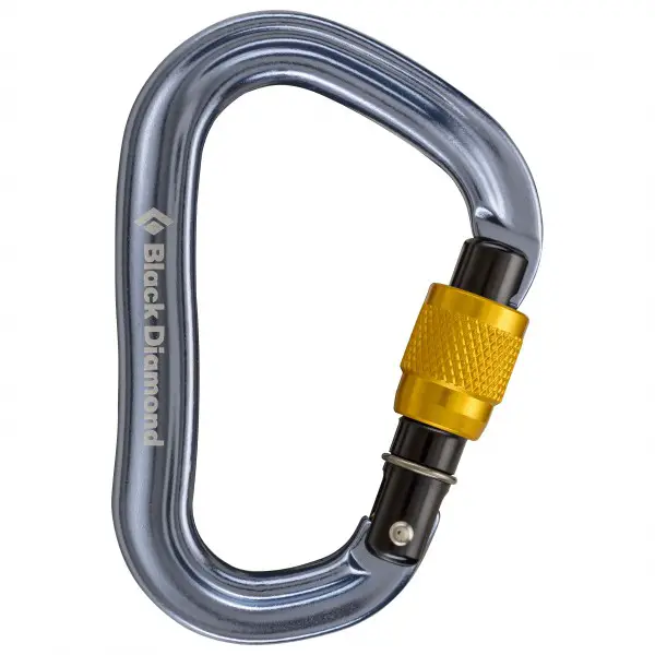Black Diamond - Vaporlock Screwgate - Schraubkarabiner grau