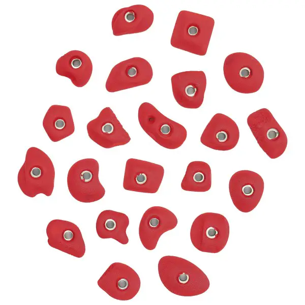 KMZ Holds - Set 3 - 22er Set S Klettergriffset rot