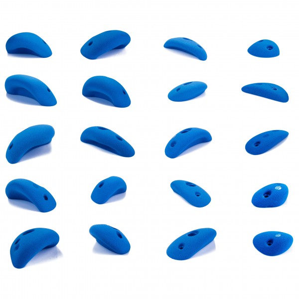 blue pill - Easy Boulder - Klettergriffe Gr XS-M blau/weiß