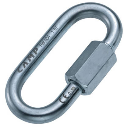 C.A.M.P. - Oval Quick Link - Schraubglied (verzinkt) Gr 10 mm