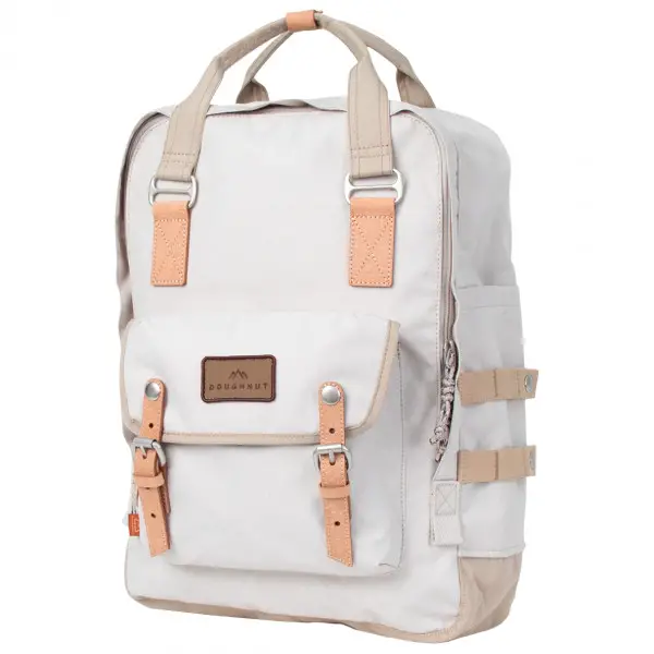 Doughnut - Macaroon Large Happy Camper 18 - Daypack weiß/grau