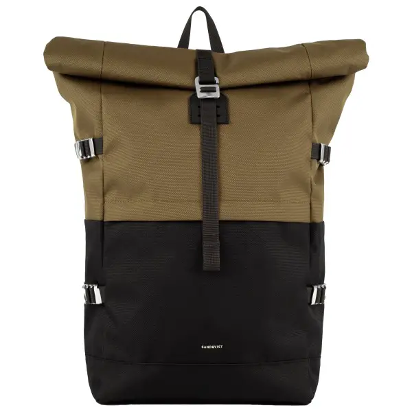 Sandqvist - Icon Rolltop Backpack 26 - Daypack schwarz/braun