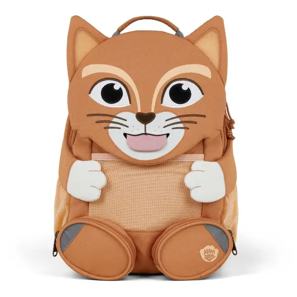 Affenzahn - Großer Freund Katze - Kinderrucksack orange