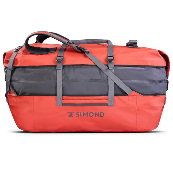SIMOND - Duffel Bag 500 Waterproof 80-120 - Reisetasche rot