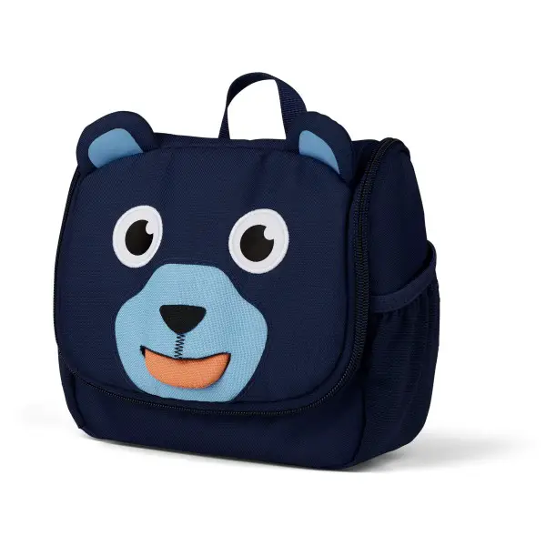 Affenzahn - Kid's Toiletry Bag Bär - Kulturbeutel Gr 2 l blau