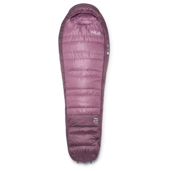 Rab - Women's Alpine -6C / 20F - Daunenschlafsack Gr Long - Body Size: 185 cm iris / dark iris